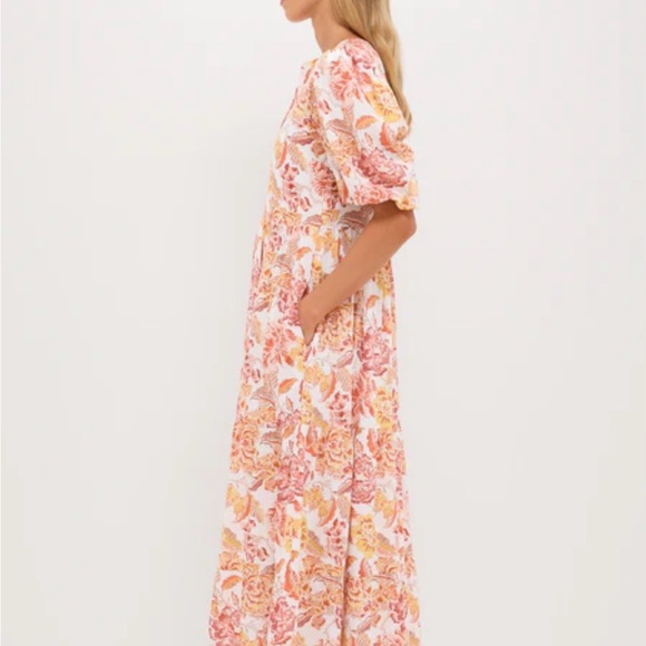 NWT Tuckernuck HYACINTH HOUSE Saffron Floral Cisco Maxi Dress size small - Picture 3 of 6